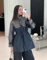 lacivert ekoseli ceket 3